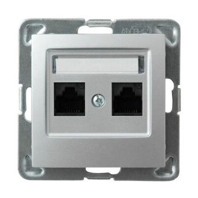 Ospel GPK-2Y/K/m/18 Doppel-RJ45-Datensteckdose - Wandanschluss Ospel GPK-2Y/K/m/18 Doppel-RJ45-Datensteckdose - Wandanschluss