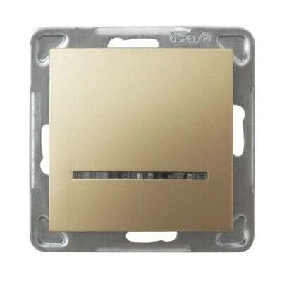 Ospel ŁP-1YS/m/28 - Schalter - Goldmetallic - IP20 Ospel ŁP-1YS/m/28 - Schalter - Goldmetallic - IP20