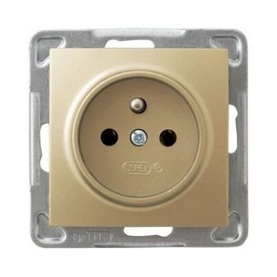 Ospel GP-1YZ/m/28 Gold Steckdose - Socket Outlet Ospel GP-1YZ/m/28 Gold Steckdose - Socket Outlet