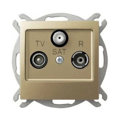 Prise Ospel GPA-YS/m/28 Or - Prise Antenne TV Sat Prise Ospel GPA-YS/m/28 Or - Prise Antenne TV Sat