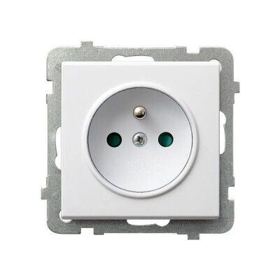 Ospel GP-1RZP/m/00 tomacorriente - Blanco - IP20 Ospel GP-1RZP/m/00 tomacorriente - Blanco - IP20