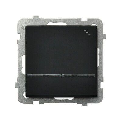Ospel ŁP-3RS/m/33 - Schalter + Steckdose - Schwarz Ospel ŁP-3RS/m/33 - Schalter + Steckdose - Schwarz