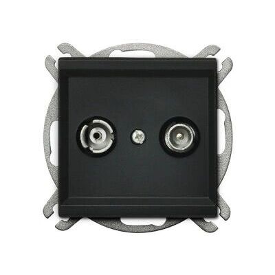 Ospel GPA-10RP/m/33 Schwarze Steckdose - Antennenanschluss Ospel GPA-10RP/m/33 Schwarze Steckdose - Antennenanschluss