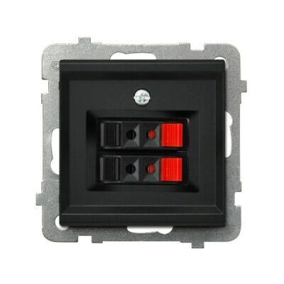 Ospel GG-2R/m/33 Doppel-Lautsprechersockel - Schwarz Ospel GG-2R/m/33 Doppel-Lautsprechersockel - Schwarz