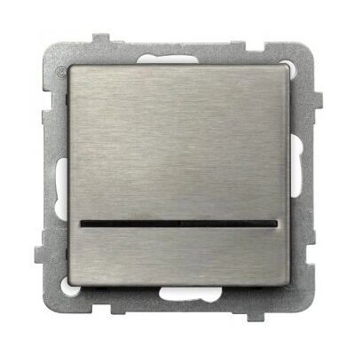 Interrupteur simple en acier inoxydable Ospel - IP20 Interrupteur simple en acier inoxydable Ospel - IP20