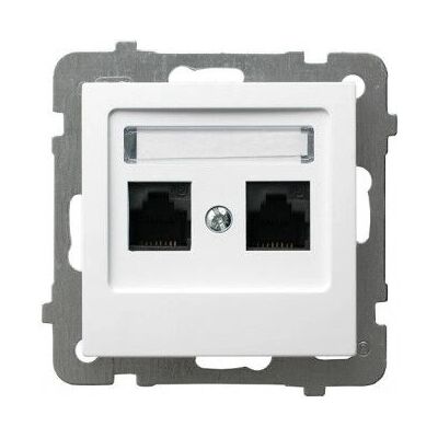 Ospel GPK-2G/K/m/00 Steckdose - Doppel-RJ45 IP20 Ospel GPK-2G/K/m/00 Steckdose - Doppel-RJ45 IP20