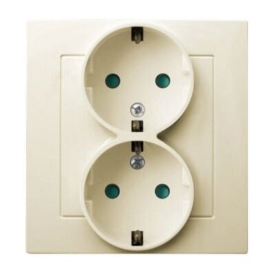 Ospel GP-2GSP/27 Steckdose - IP20, 16A, 84mm Ospel GP-2GSP/27 Steckdose - IP20, 16A, 84mm