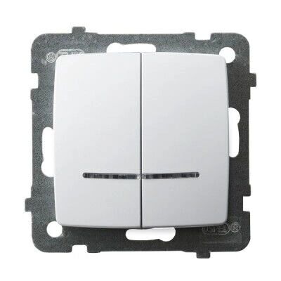 Ospel ŁP-2SS/m/00 - Schalter - Weiß Ospel ŁP-2SS/m/00 - Schalter - Weiß