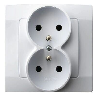 Ospel Steckdose GP-2SZ/00 - Weiß Ospel Steckdose GP-2SZ/00 - Weiß