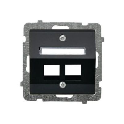 Ospel GPK-2RS/p/33 Schwarze Steckdose - socket-outlet Ospel GPK-2RS/p/33 Schwarze Steckdose - socket-outlet