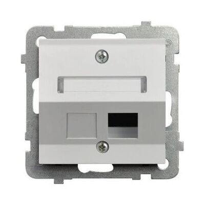 Ospel GPK-1GS/p/00 Weiße Steckdose - Socket Outlet Ospel GPK-1GS/p/00 Weiße Steckdose - Socket Outlet