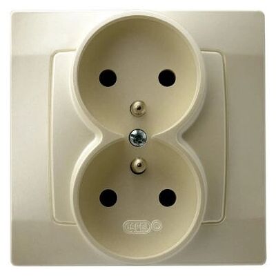 Ospel GP-2SZ/42 Steckdose Pearl - socket-outlet Ospel GP-2SZ/42 Steckdose Pearl - socket-outlet