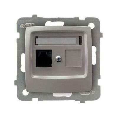 Ospel GPK-1S/K/m/43 Silber Steckdose - Netzanschluss Ospel GPK-1S/K/m/43 Silber Steckdose - Netzanschluss