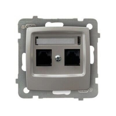 Ospel GPK-2S/K/m/43 Doppelsteckdose RJ45 Kategorie 5e Ospel GPK-2S/K/m/43 Doppelsteckdose RJ45 Kategorie 5e