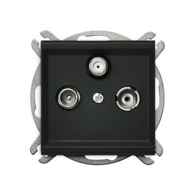 Ospel GPA-RD/m/33 Steckdose - Schwarz Ospel GPA-RD/m/33 Steckdose - Schwarz