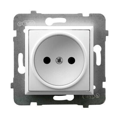 Ospel GP-1U/m/00 Weiße Steckdose - socket-outlet Ospel GP-1U/m/00 Weiße Steckdose - socket-outlet