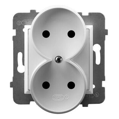 Ospel Steckdose GP-2UR/m/00 - Weiß Ospel Steckdose GP-2UR/m/00 - Weiß
