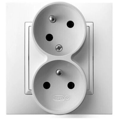 Ospel GP-2UC/00 Weiß Steckdose - socket outlet Ospel GP-2UC/00 Weiß Steckdose - socket outlet