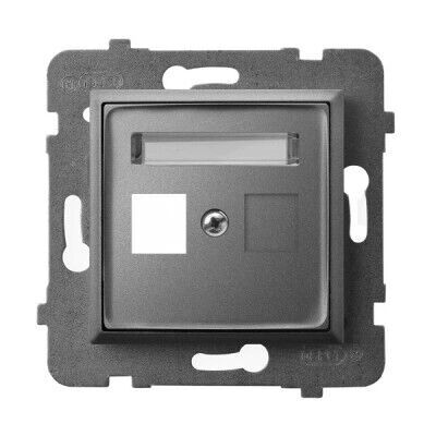 Ospel GPK-1U/p/70 - Steckdose, Grau Ospel GPK-1U/p/70 - Steckdose, Grau