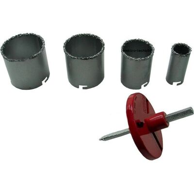 Silber Wolframbits - 4 Stück, 33-73mm - Werkzeuge Silber Wolframbits - 4 Stück, 33-73mm - Werkzeuge