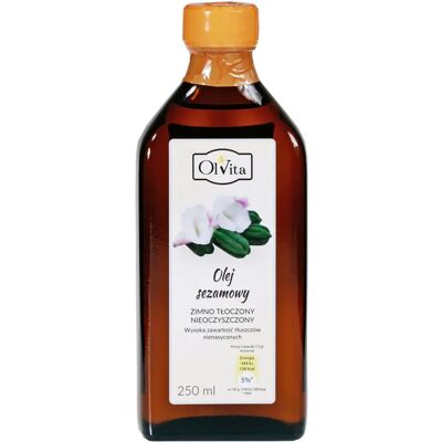 Olvita Kaltgepresstes Sesamöl - Natürlich, 250ml Olvita Kaltgepresstes Sesamöl - Natürlich, 250ml