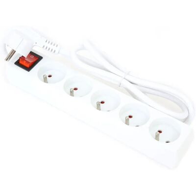 FIESTA Prise Multiple 5 Prises 1,5 M - Power Strip - Publicité FIESTA Prise Multiple 5 Prises 1,5 M - Power Strip - Publicité