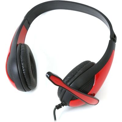 Omega Freestyle Kopfhörer - Rot - Stereo, Mikrofon, 3,5mm Klinke Omega Freestyle Kopfhörer - Rot - Stereo, Mikrofon, 3,5mm Klinke