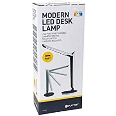Platinet PDL9 LED Tischlampe - Weiß, 8W, 300 lm, USB Platinet PDL9 LED Tischlampe - Weiß, 8W, 300 lm, USB