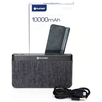 Platinet Powerbank 10.000 mAh Stoffgewebt - Power Bank Platinet Powerbank 10.000 mAh Stoffgewebt - Power Bank