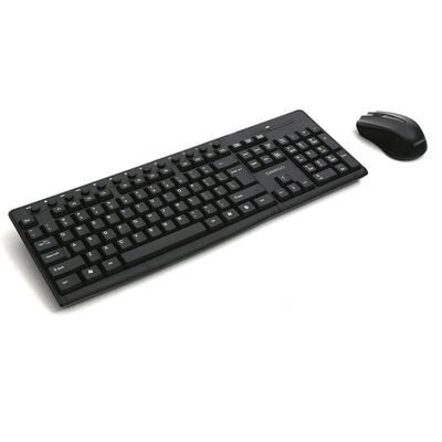 Set de Teclado y Ratón Omega Omega OKM071BES - Inalámbrico Español Negro Set de Teclado y Ratón Omega Omega OKM071BES - Inalámbrico Español Negro