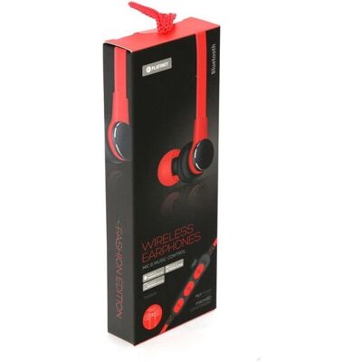 Casque Bluetooth sans fil Platinet PM1061 - Rouge - Publicité Casque Bluetooth sans fil Platinet PM1061 - Rouge - Publicité