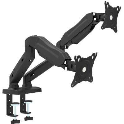 Omega Doppelte Tischhalterung 13-27 Zoll Schwarz - Monitorhalter, Wandhalterung Omega Doppelte Tischhalterung 13-27 Zoll Schwarz - Monitorhalter, Wandhalterung