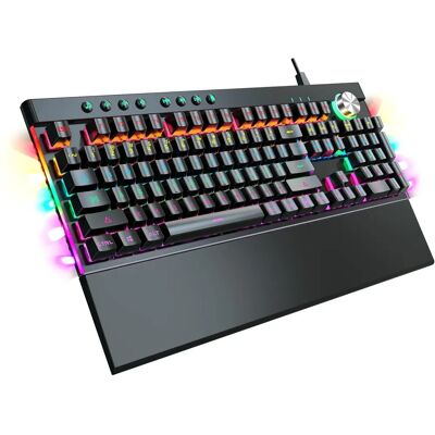 Varr Gaming Mechanische Tastatur - RGB, US-Layout, Aluminium Varr Gaming Mechanische Tastatur - RGB, US-Layout, Aluminium
