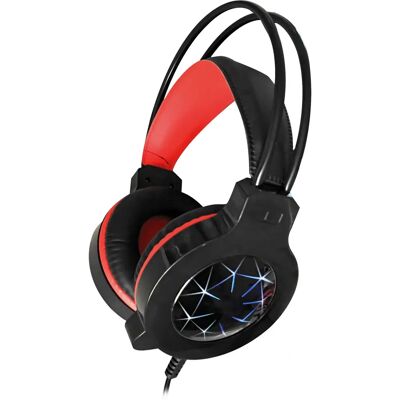 Varr VH6010B Casque - Éclairage RGB, Microphone, Over-Ear Varr VH6010B Casque - Éclairage RGB, Microphone, Over-Ear