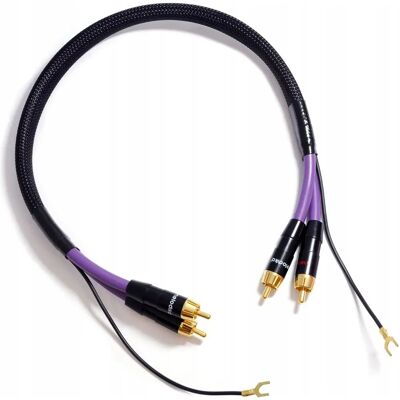 Melodika - Rca (Cinch) X2 - 0,5 m - Fioletowy - Kabel Melodika - Rca (Cinch) X2 - 0,5 m - Fioletowy - Kabel