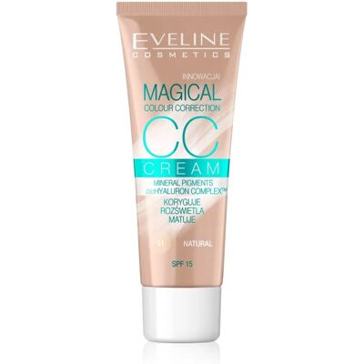 Eveline Natural CC Cream - Multi-Action SPF 15 - 30ml Eveline Natural CC Cream - Multi-Action SPF 15 - 30ml