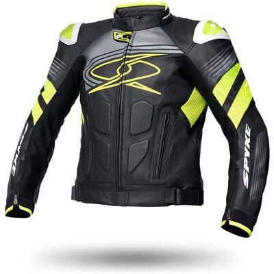 Giacca in Pelle Moto Spyke ESTORIL EVO - Stile Racing, Taglia 48 Giacca in Pelle Moto Spyke ESTORIL EVO - Stile Racing, Taglia 48