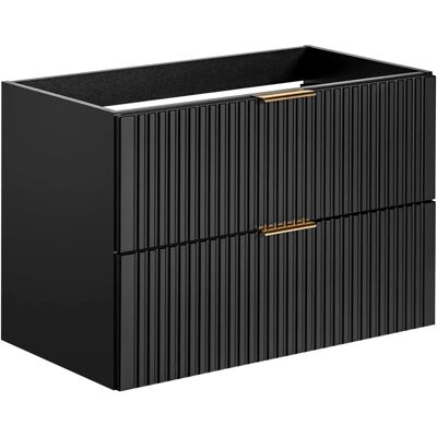 Petits-Meubles Georgia Black Wisząca szafka pod umywalkę - 80cm Petits-Meubles Georgia Black Wisząca szafka pod umywalkę - 80cm