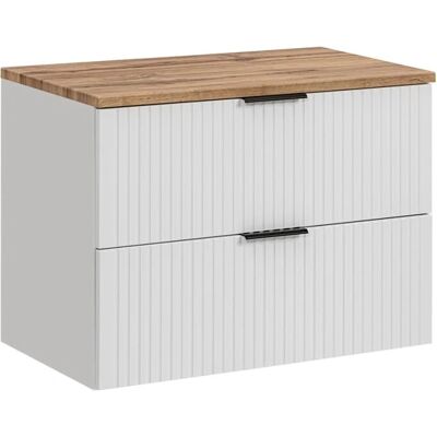 Petits-Meubles Georgia White Szafka Łazienkowa - 80cm, MDF, Nowoczesny Design Petits-Meubles Georgia White Szafka Łazienkowa - 80cm, MDF, Nowoczesny Design