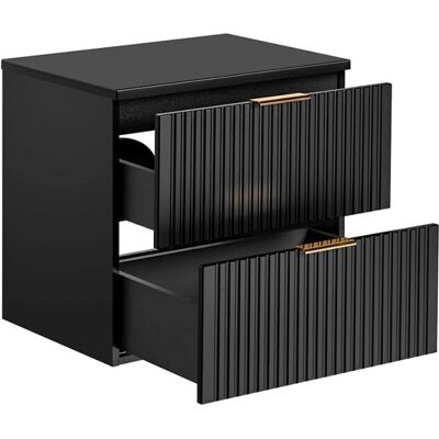 PETITS-MEUBLES Szafka łazienkowa Adriel - 60cm Czarna PETITS-MEUBLES Szafka łazienkowa Adriel - 60cm Czarna