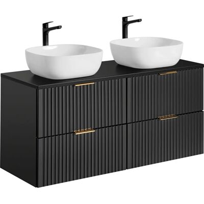 PETITS-MEUBLES Adriel Podwójny 120cm czarny mebel łazienkowy PETITS-MEUBLES Adriel Podwójny 120cm czarny mebel łazienkowy