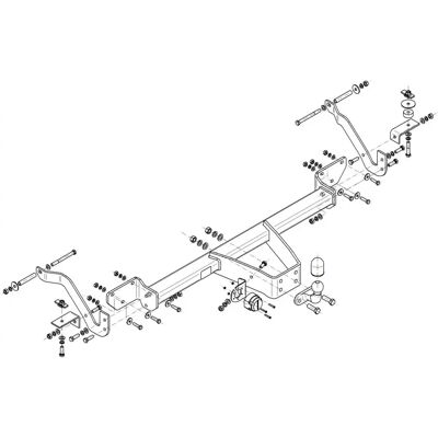 STEINHOF F-067 Anhängerkupplung - Max. Belastung 120kg, 3000kg Kapazität, für FIAT Ducato III Van STEINHOF F-067 Anhängerkupplung - Max. Belastung 120kg, 3000kg Kapazität, für FIAT Ducato III Van