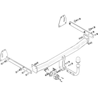 STEINHOF T-138 Attelage Remorque - Solide, Homologation européenne STEINHOF T-138 Attelage Remorque - Solide, Homologation européenne