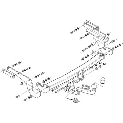 STEINHOF T-224 Attelage - Convient pour Toyota Yaris II 3/5 portes STEINHOF T-224 Attelage - Convient pour Toyota Yaris II 3/5 portes