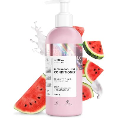 So!Flow Balsam emolient-proteic pentru păr cu porozitate mare So!Flow Balsam emolient-proteic pentru păr cu porozitate mare