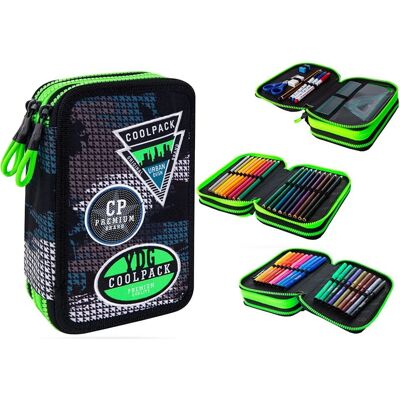 CoolPack - Jumper 3 - Szary - 3 przegródki - piórnik CoolPack - Jumper 3 - Szary - 3 przegródki - piórnik