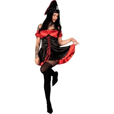 LivCo Corsetti Corsaro Schwarz-Rot M - Kostüm LivCo Corsetti Corsaro Schwarz-Rot M - Kostüm