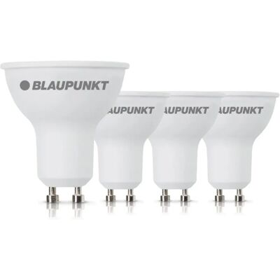Blaupunkt GU10 LED Lamp - 4000K Warm wit - 5W - 500lm - Set van 4 Blaupunkt GU10 LED Lamp - 4000K Warm wit - 5W - 500lm - Set van 4