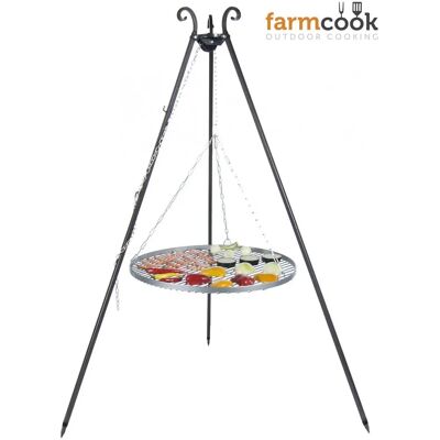 Farm Cook Edelstahl Grill auf Dreibein - Ø 50cm, Höhe 185cm Farm Cook Edelstahl Grill auf Dreibein - Ø 50cm, Höhe 185cm