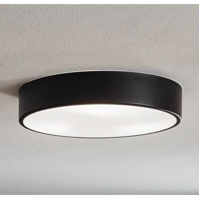 TEMAR LIGHTING Nowoczesna Czarna Okrągła Lampa Sufitowa 40cm - Oświetlenie sufitowe TEMAR LIGHTING Nowoczesna Czarna Okrągła Lampa Sufitowa 40cm - Oświetlenie sufitowe